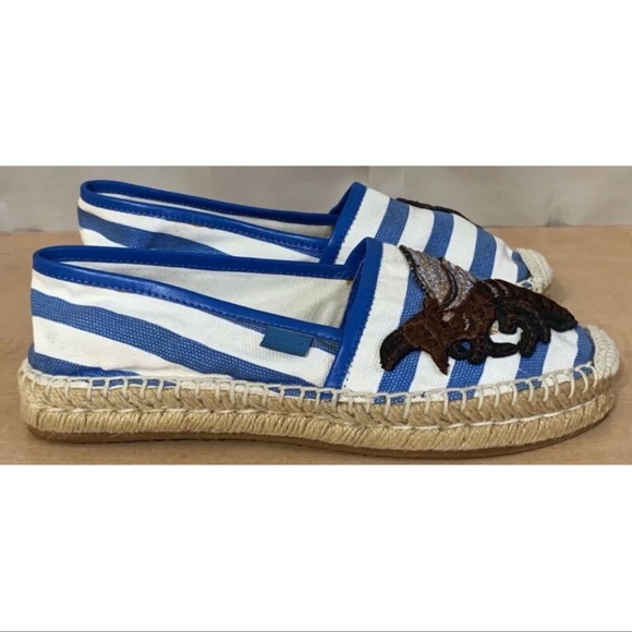 Gucci striped canvas embroidered espadrilles - Picture 11 of 15